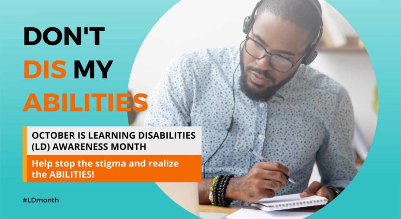 2021 Learning Disabilities Awareness Month poster