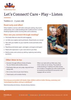 Let’s Connect! Toddlers (1-2 years old)