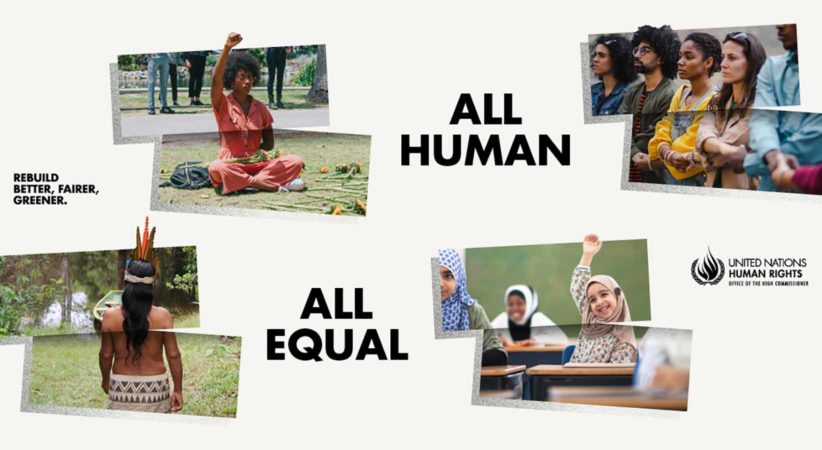 Human rights day 2021, "all human, all equal"