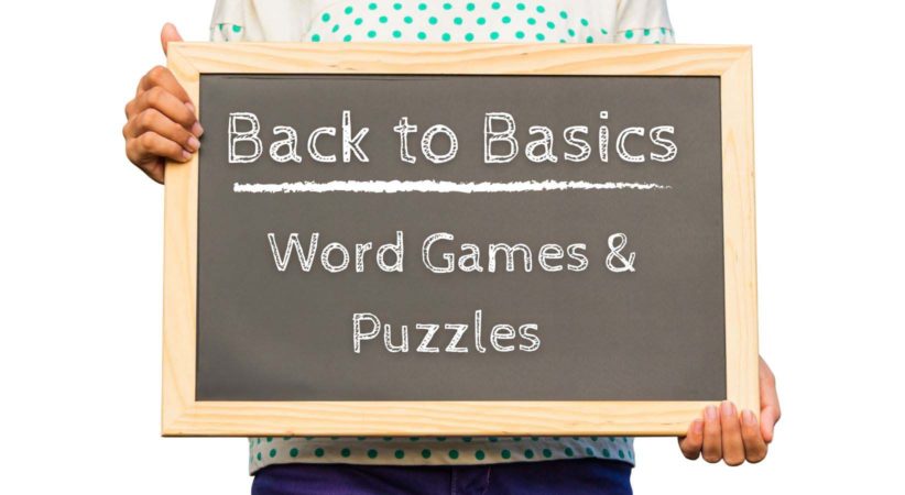 Back to basics word games and puzzles