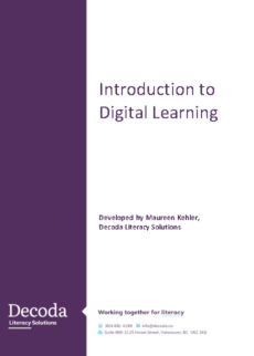 Introduction to digital learning
