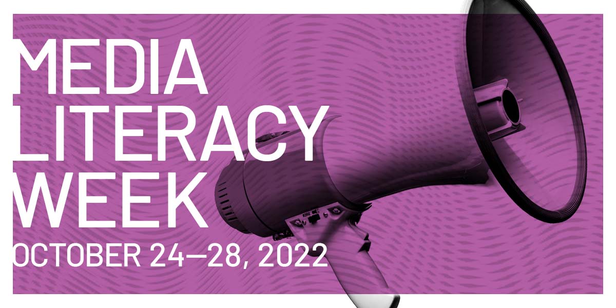 Media Literacy Week 2022 banner