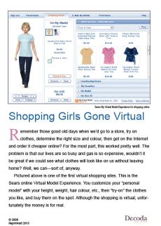 Shopping girls gone virtual