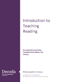 Introduction to Teaching Reading