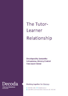 The Tutor-Learner Relationship